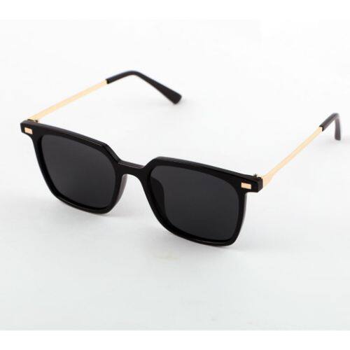 Picture of Black And Goldn Steel Sunglass For Men - Sun Glass For Men