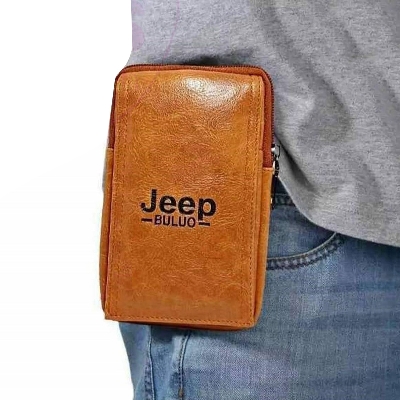 Picture of Men Waist  Jeep Artificial Leather Bags - Wallet For Men( Brown )