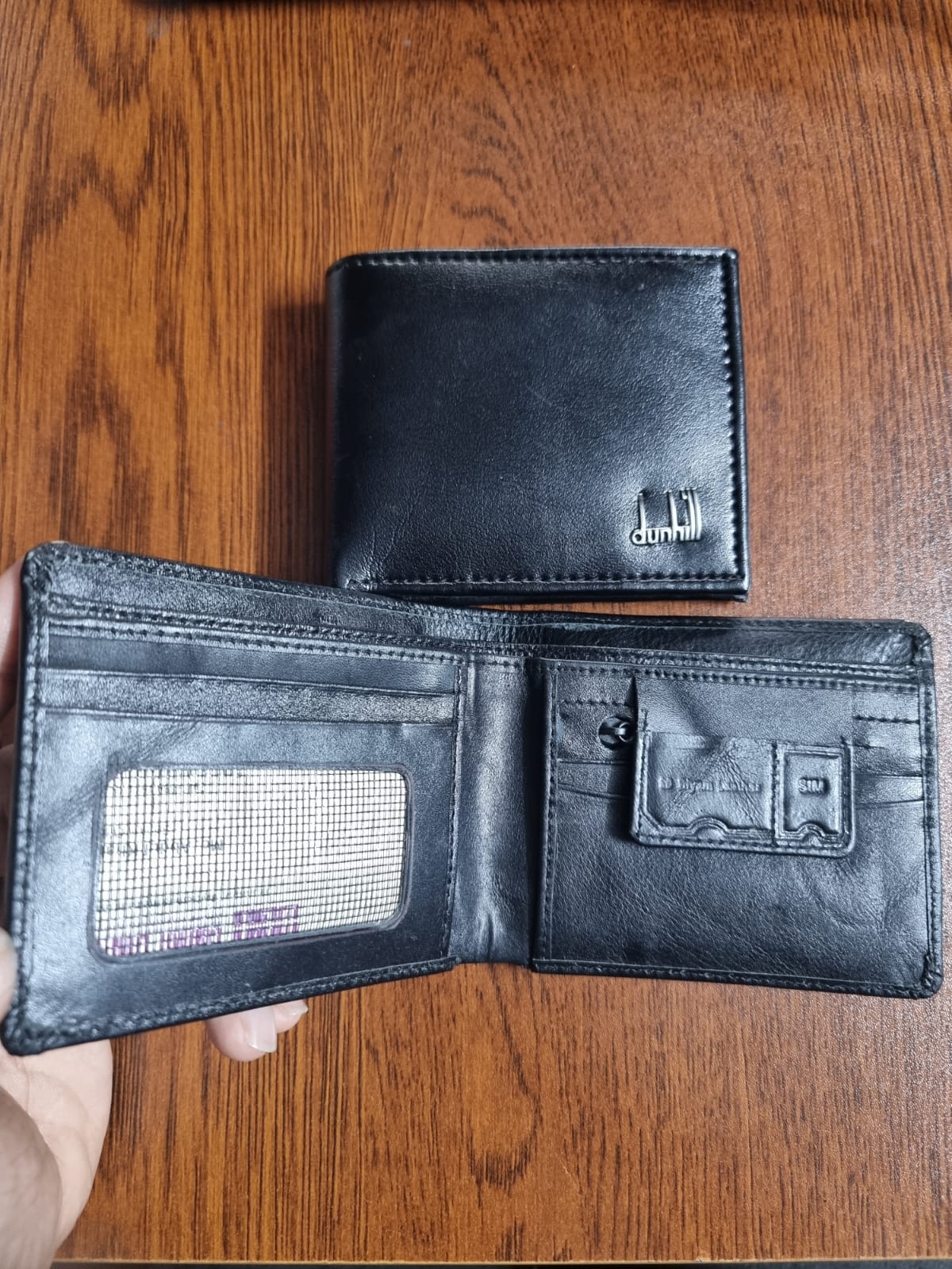 Picture of Short Leather Wallet Multi-pocket For Men Leather Money Bag( Black )