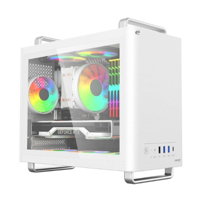 Picture of Acer U320WG Mid Tower White Side Transparent Micro ATX Business Casing( White )