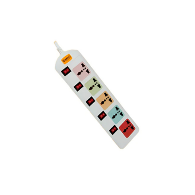 Picture of Aptech A252 5 Port 2 Pin 2500W 10A 5 Meter Power Strip Multiplug( White )