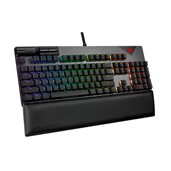 Picture of ASUS XA08 ROG Strix Flare II RGB Wired (NX RED Switch) Gunmetal Mechanical Gaming Keyboard( Gunmetal )