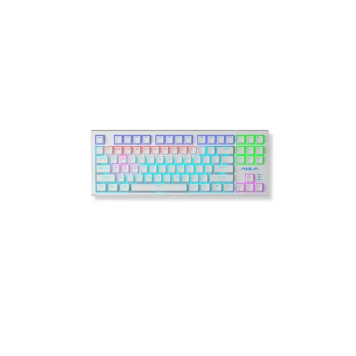 Picture of AULA F3032 (Brown Switch) Bluetooth (Tri Mode) Mechanical USB Gaming Keyboard( White )