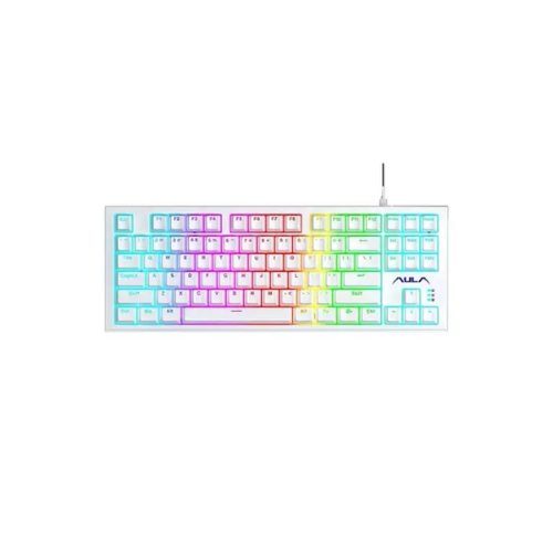 Picture of AULA F3032 (Brown Switch) Bluetooth (Tri Mode) Mechanical USB Gaming Keyboard( White )