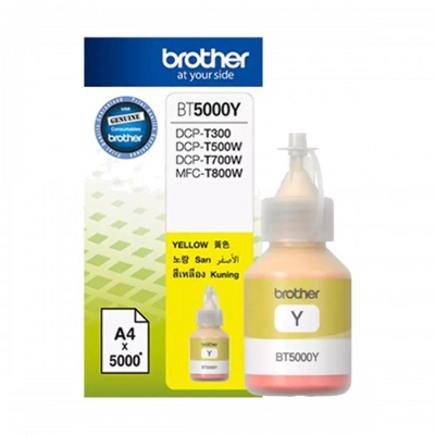 Picture of Brother BT-5000y Refill Ink upto 7500 Pages Print Capacity for DCP-T310, DCPT510W, DCPT710W, MFCT810W, MFCT910DW, MFC-T4500DW, HL-T4000DW, DCP-T220, DCP-T420W, DCP-T720DW, DCP-T820DW, MFC-T920DW, DCP-T520W( Yellow )