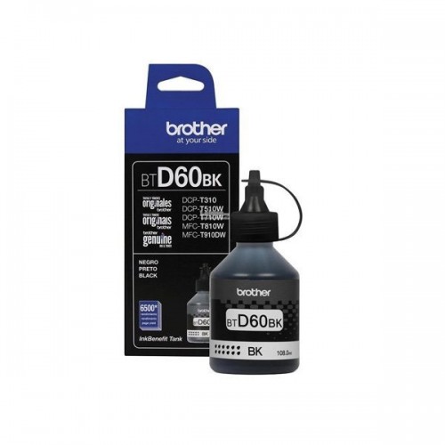 Picture of Brother BT-D60BK Refill Ink upto 7500 Pages Print Capacity for DCP-T310, DCPT510W, DCPT710W, MFCT810W, MFCT910DW, MFC-T4500DW, HL-T4000DW, DCP-T220, DCP-T420W, DCP-T720DW, DCP-T820DW, MFC-T920DW, DCP-T520W( Black )