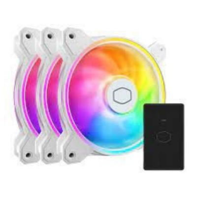 Picture of Cooler Master MFL-B2DW-213P2-R2 MasterFan MF120 Halo2 White Edition 3in1 Casing Cooling Fan( White )