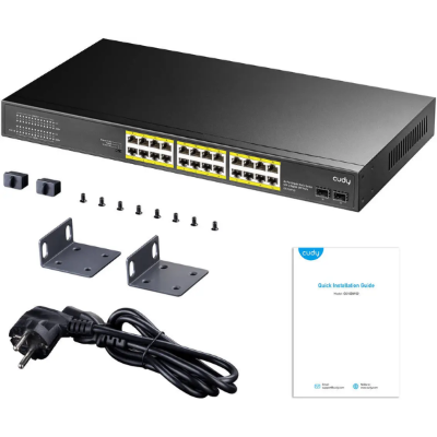 Picture of Cudy GS2024S2 24 Port Layer 2 Managed Gigabit with 4 Gigabit SFP Slots Switch( Black )
