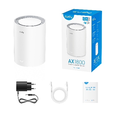 Picture of Cudy M1800 (1 Pack) WiFi 6 Router( White )