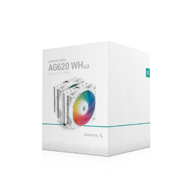 Picture of DeepCool GAMMAXX AG620(WHANMN G-2) 120mm Dual Tower White ARGB Air CPU Cooler( White )