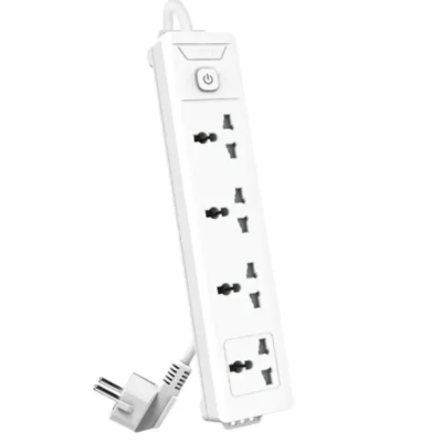 Picture of Deli ET404 4 Port 2 Pin 5 Meter Power Strip( White )