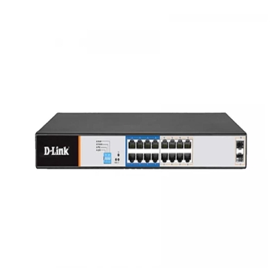 Picture of D-Link DGS-F1018P-E 16 Port Ethernet + 2 Port Uplink 10/100/1000 PoE Switch( Black )