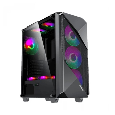 Picture of Gamemax Revolt ATX Mid Tower Black Gaming Casing( Black )