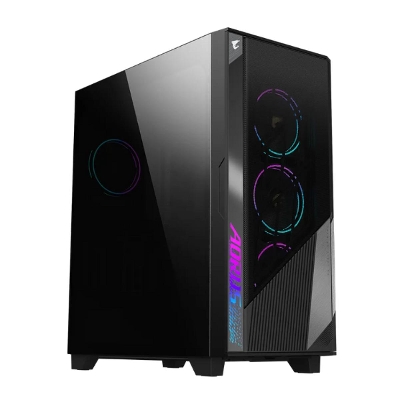 Picture of Gigabyte AORUS C500 RGB Glass ATX Gaming Casing( Black )