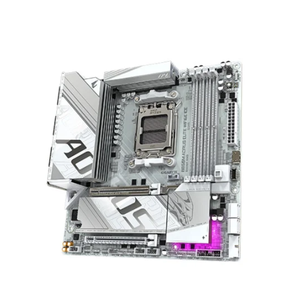 Picture of Gigabyte B850M A ELITE WF6E ICE DDR5 AMD AM5 Gaming Motherboard