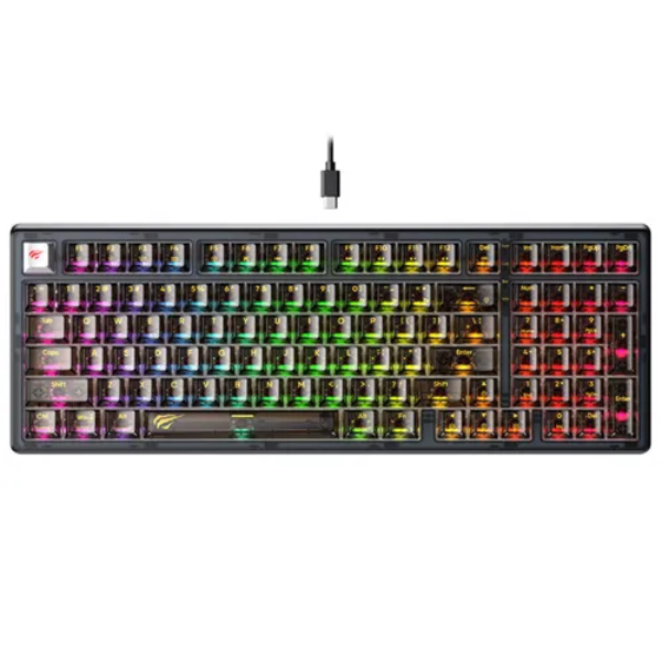 Picture of Havit KB875L Wired RGB Mechanical Gaming Keyboard( Black )