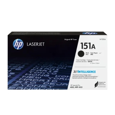 Picture of HP 151A Black LaserJet Toner Cartridge (W1510A)( Black )