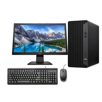 Picture of HP Pro Desk 400 G7 MT 10th Generation i3-10100 3.6GHz up to 4.3GHz, 4GB DDR4, 1TB HDD, USB Keyboard & Optical Mouse, Micro Tower PC with 19.5 Inch Monitor( Multicolor )