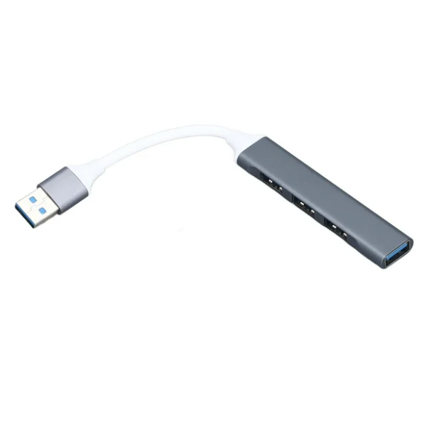 Picture of I-Crown Portable 4 port Silver USB Hub( Deep Gray )