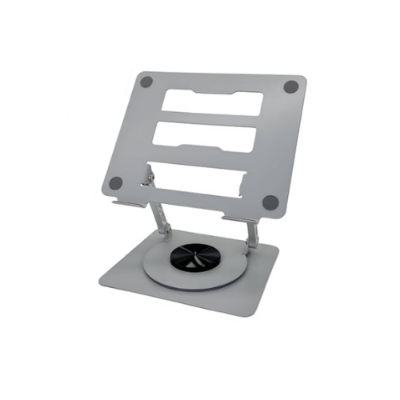 Picture of I-Crown YL-9157 Adjustable Aluminum Alloy Vertical 360° Rotatable Foldable Laptop Stand( Grey )