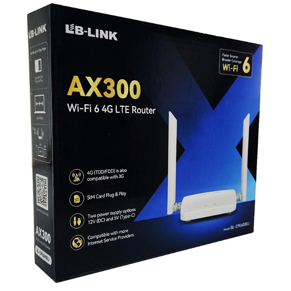 Picture of LB-LINK BL-CPE600EU AX300 WIFI 6 4G LTE Router( White )