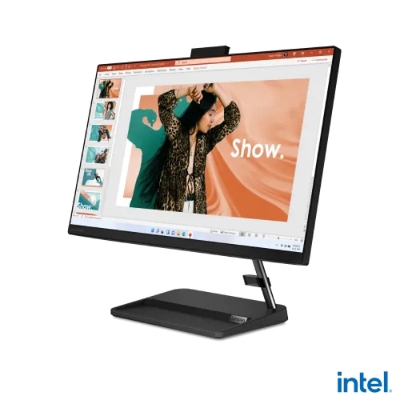 Picture of Lenovo IdeaCentre AIO 3 24IAP7 Intel Core i3-1220P 12M Cache, up to 4.40 GHz, 16GB,1TB HHD, All-in-One Desktop PC( Black )