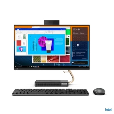 Picture of Lenovo IdeaCentre AIO 5 24IOB6 Intel Core i7-11700T 16M Cache, up to 4.60 GHz, 16GB, 256SSD, Windows 11 Home, FHD All-in-One Desktop PC( Black )