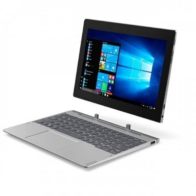 Picture of Lenovo IdeaPad D330-101GL #82H0001VIN# Celeron N4020 1.1 to 2.8GHz, 4GB, 128GB Emmc, Win 10 Home, 10.1 Detachable Touch Laptop( Grey )