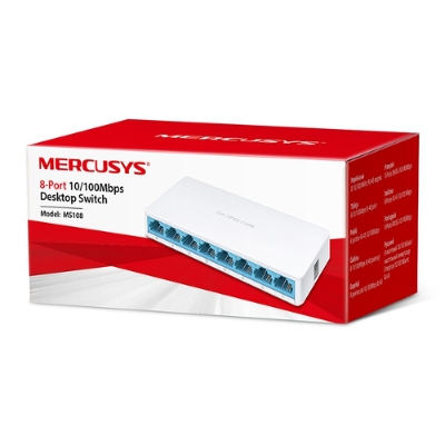 Picture of Mercusys MS108 8-Port 10/100Mbps Desktop Switch( White )