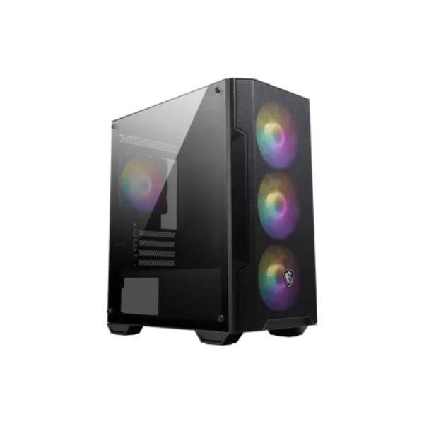Picture of MSI MAG FORGE M100A Mid Tower Black Micro-ATX Gaming Casing( Black )