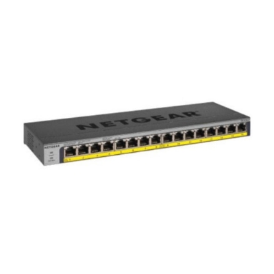 Picture of Netgear GS116LP 16-Port Gigabit Ethernet Rackmount Unmanaged PoE/PoE+ Switch( Black )