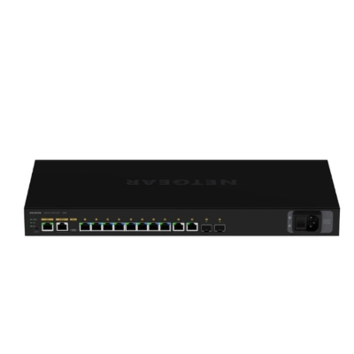 Picture of Netgear M4250-10G2F-PoE+ (GSM4212P) AV Line 8x1G PoE+ 125W 2x1G and 2xSFP Managed Switch( Black )