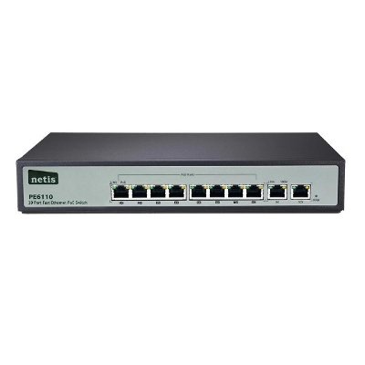 Picture of Netis PE6110 10 Port Fast Ethernet PoE Switch( Black )