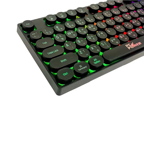Picture of PC Power K87 Retro Punk Wired USB Gaming Keyboard( Multicolor )