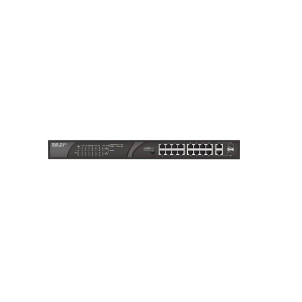 Picture of Ruijie RG-ES118S-LP 18-Port PoE Desktop Unmanaged Switch( Black )