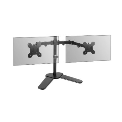 Picture of T022 Multifunction 15 Inch to 30 Inch Dual Desktop Monitor or TV Mount Stand( Black )