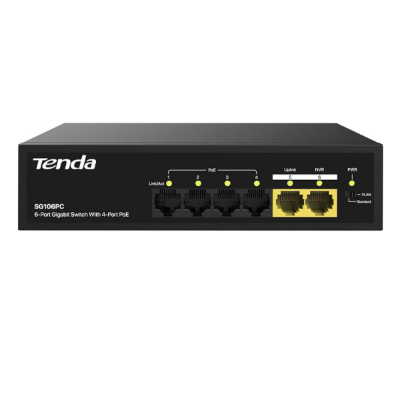 Picture of Tenda S106PC 55 Watt (4 PoE Port) Switch( Black )