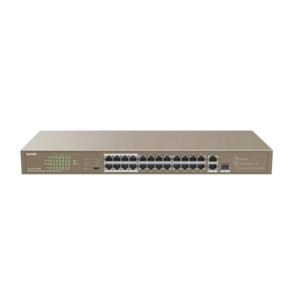 Picture of Tenda TEF1126P-24-250W 24 Port PoE Gigabit Switch( Black )