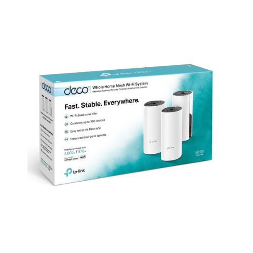 Picture of Tp link Deco M4  Mesh Wi-Fi System AC1200 Dual-band Router (3 Pack)( White )