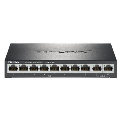 Picture of TP-Link TL-SF1010P 62 Watt (8 PoE Port) Switch( Black )