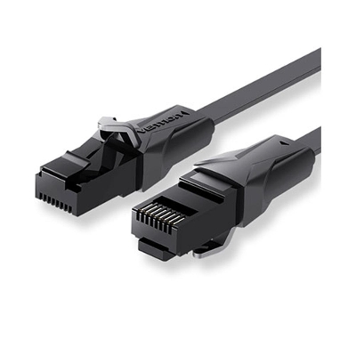 Picture of Vention IBJBT Flat Cat-6 UTP Patch Cable 30M Black( Black )