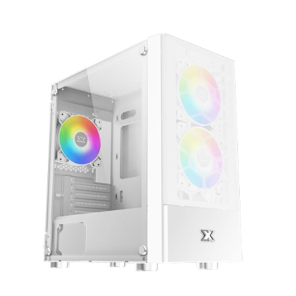Picture of Xigmatek Oreo Arctic # EN47772# Tempered Glass Mini Tower Casing