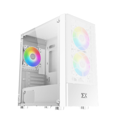 Picture of Xigmatek Oreo Arctic # EN47772# Tempered Glass Mini Tower Casing