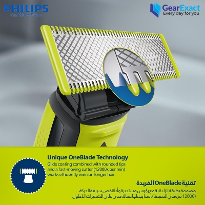 Picture of Philips QP2724/10 OneBlade Trim, Edge and Shave Any length of Hair for Men
