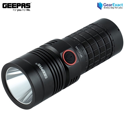 Picture of Geepas GFL51044 Rechargeable LED Flashlight and Torch Light with Power Bank ( Black )