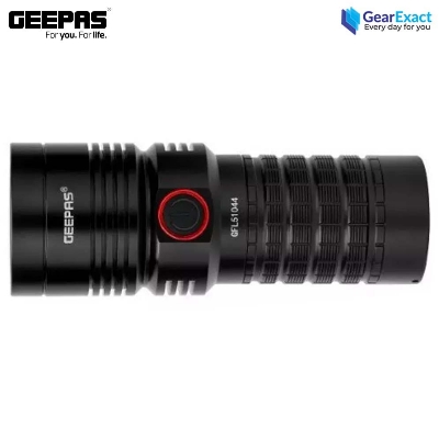 Picture of Geepas GFL51044 Rechargeable LED Flashlight and Torch Light with Power Bank ( Black )