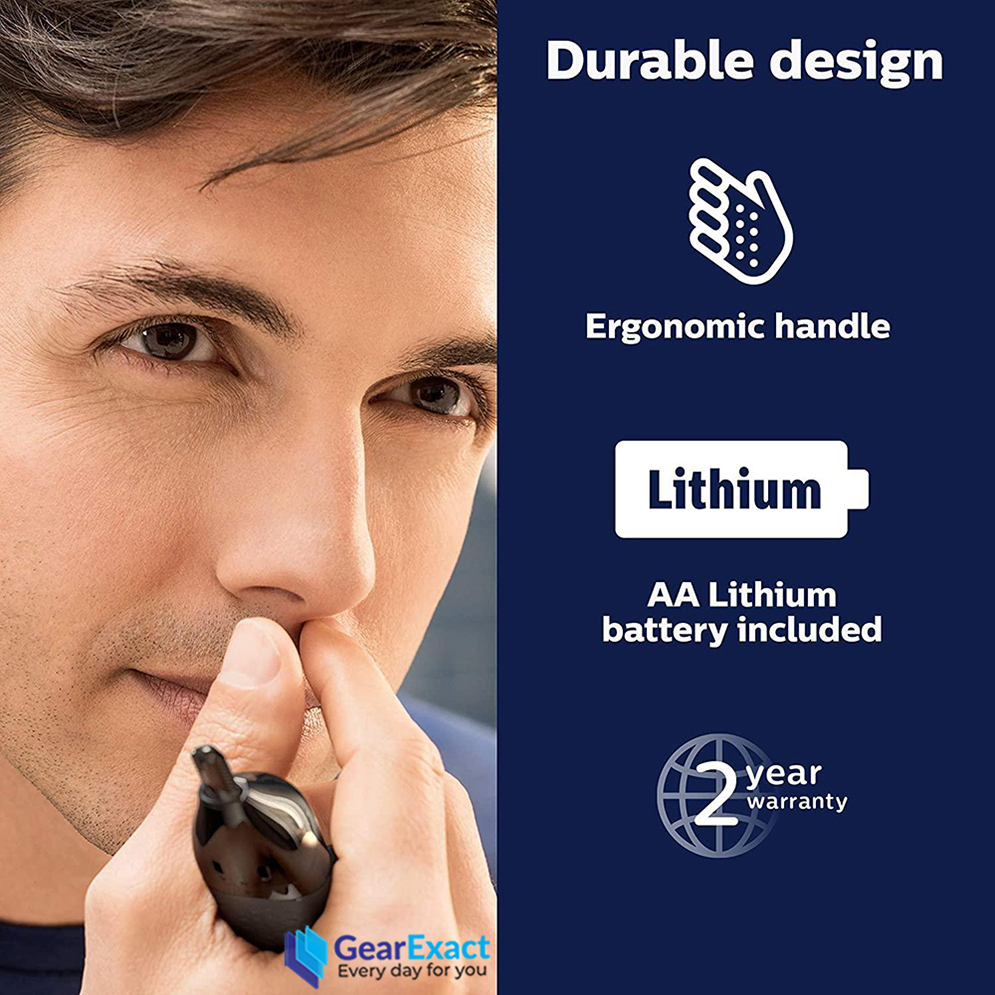 Picture of Philips NT3600/42 Norelco Nose Trimmer 3000 for Men ( Black )