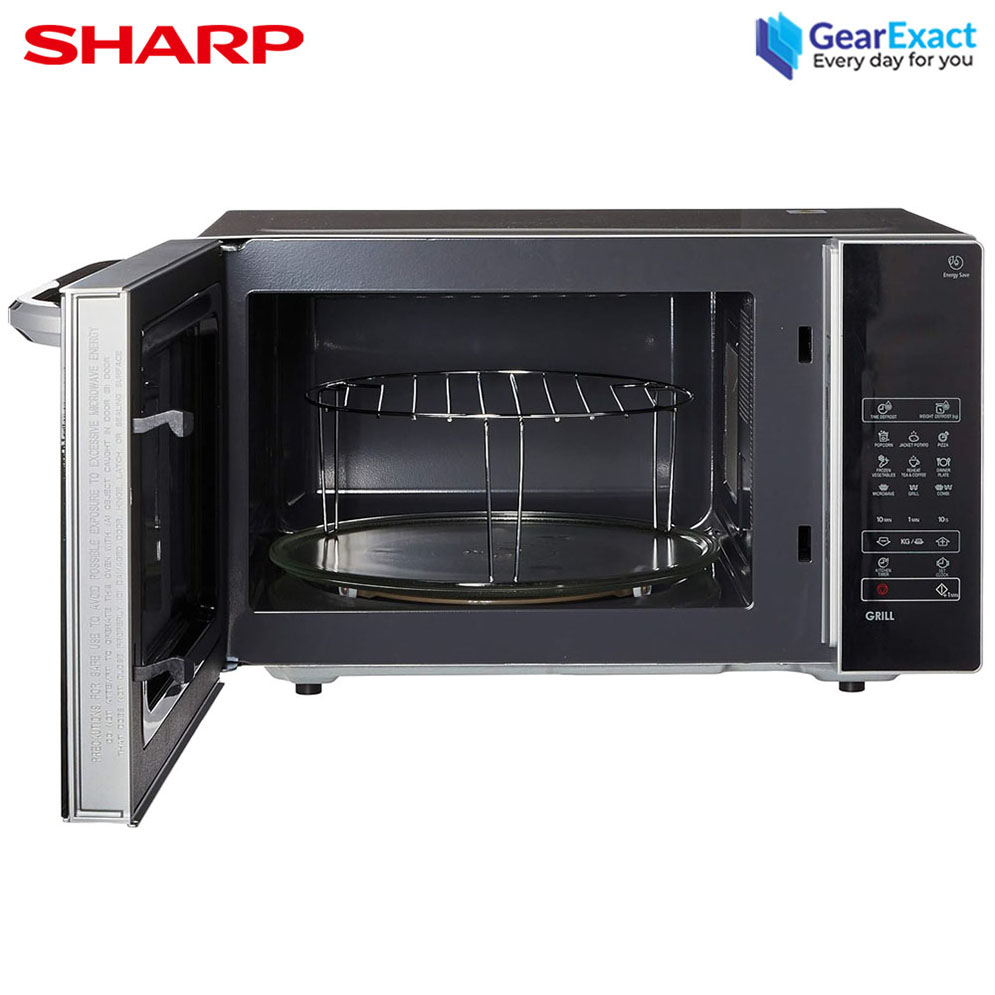 Picture of Sharp R-72E0(S) Microwave Oven with Grill | 25-Liter ( Black )