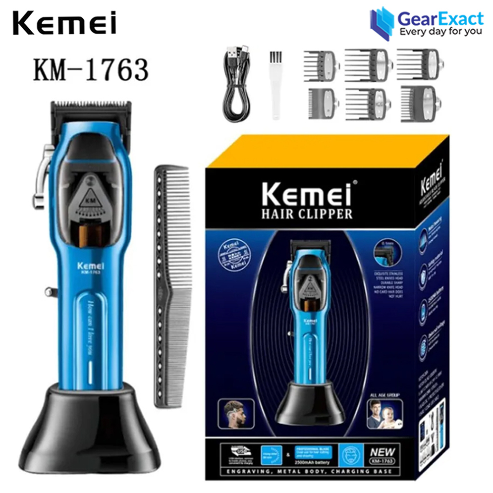 Picture of Kemei KM-1763 Professional Hair Clipper and Beard Trimmer Salon Series for Men
