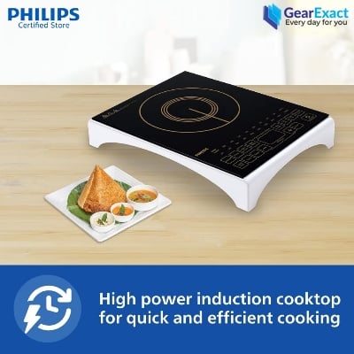 Picture of Philips HD4938/01 Induction Cooker Viva Collection with Sensor Touch and Full Crystal Glass